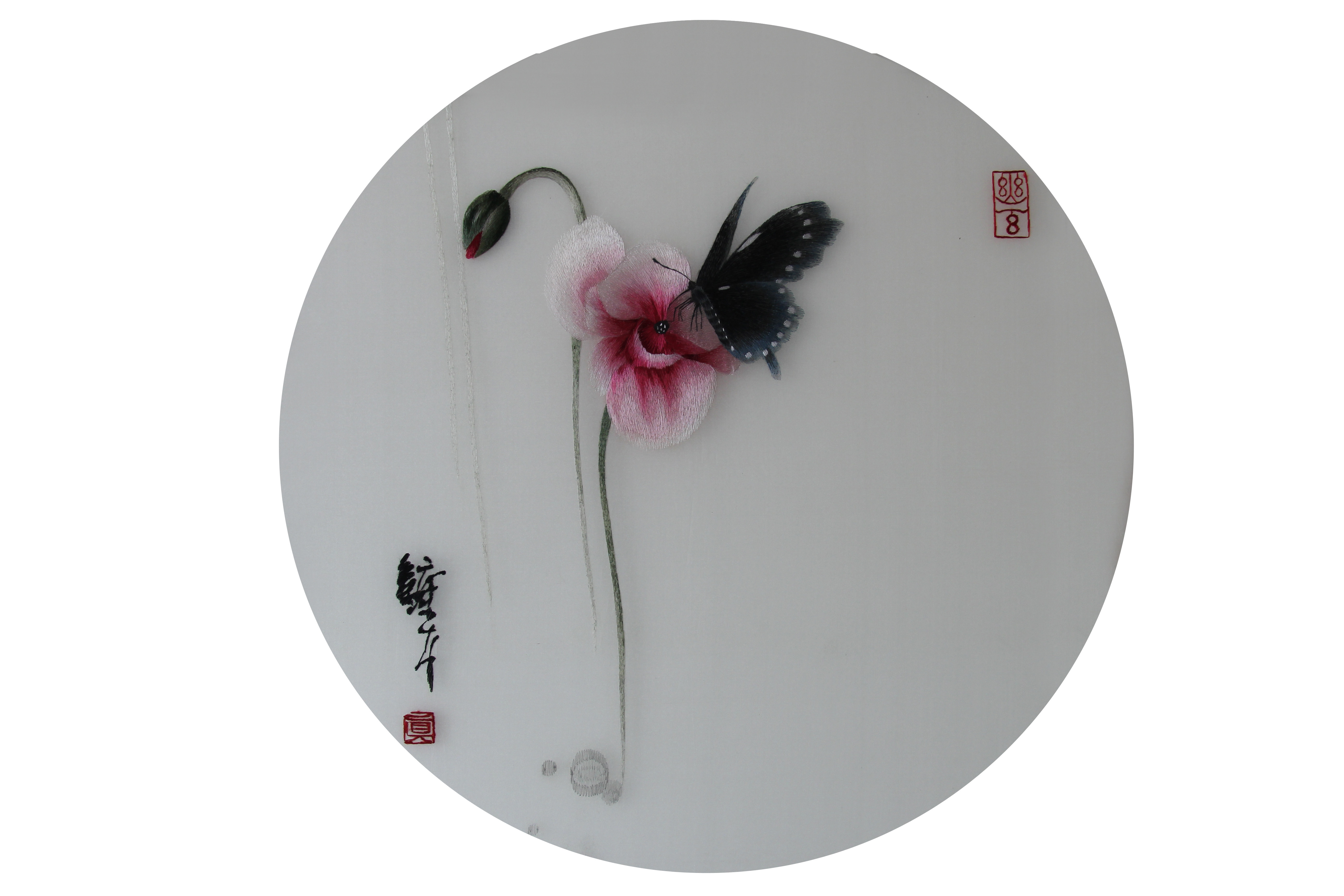 苏绣单面绣《蝶恋花》吴波文化出品