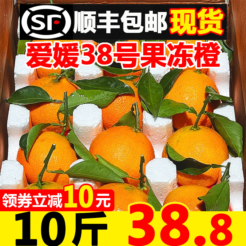 正宗四川爱媛38号果冻橙大果新鲜甜橙子10斤果粒橙孕妇5整箱水果