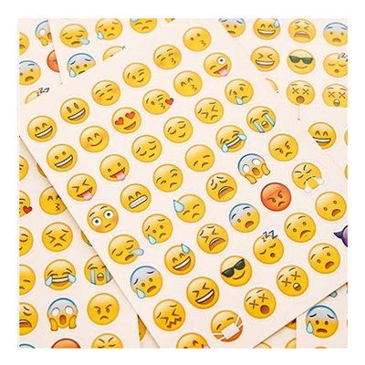 20张/套微信表情包贴纸 手账日记本装饰心情贴画小可爱手帐本贴