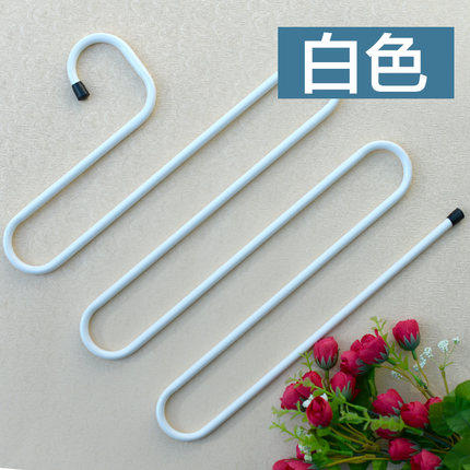 多功能魔术裤架 铁艺S型多层裤架 裤子衣架 衣柜收纳裤挂 裤夹子