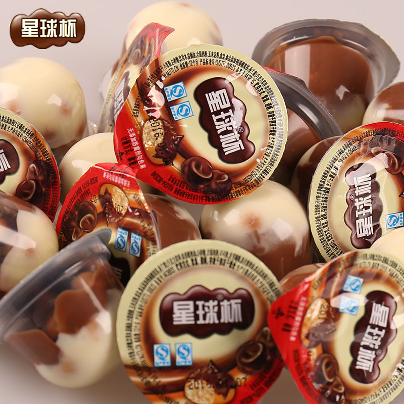 甜甜乐星球杯桶装大杯粒1000g巧克力浆饼干粒散装儿童零食包邮