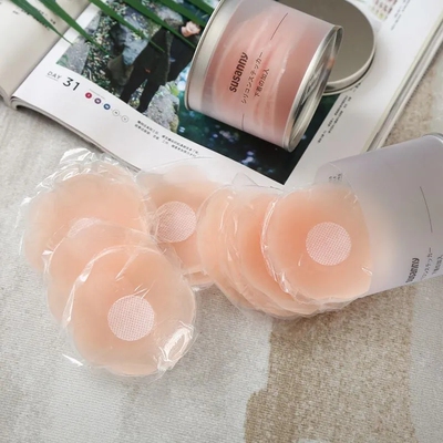 日本susanny胸贴女士防磨防凸点隐形硅胶透明透气乳贴