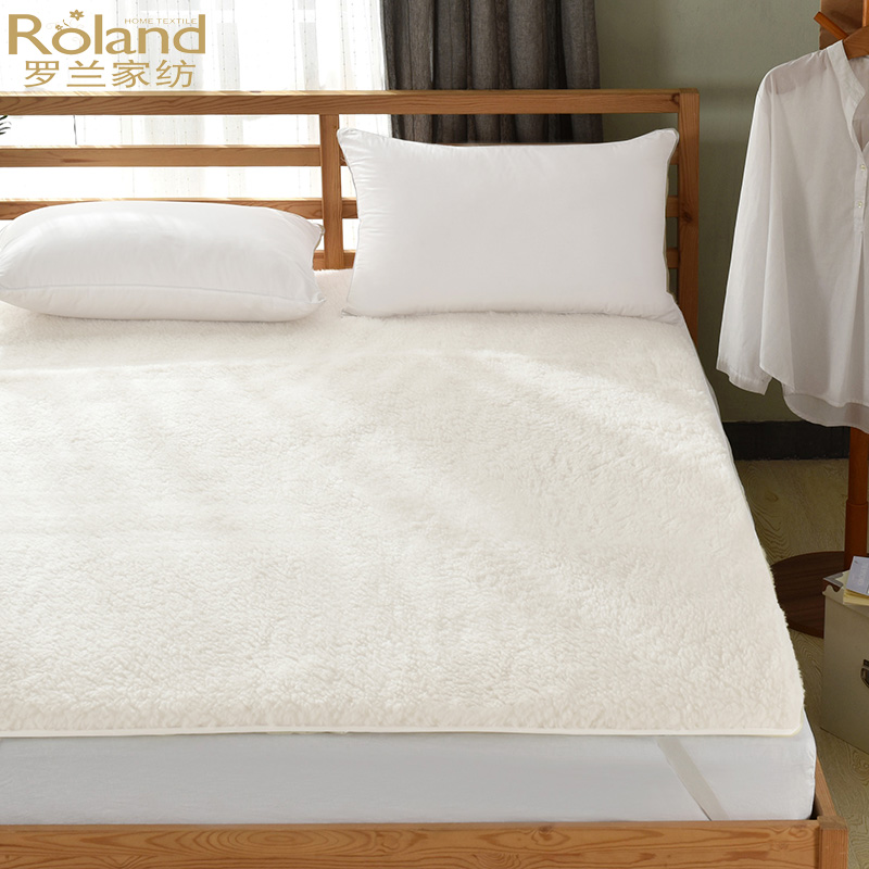 纯羊毛床垫褥秋冬季加厚保暖床褥子1.8米垫被学生单双人
