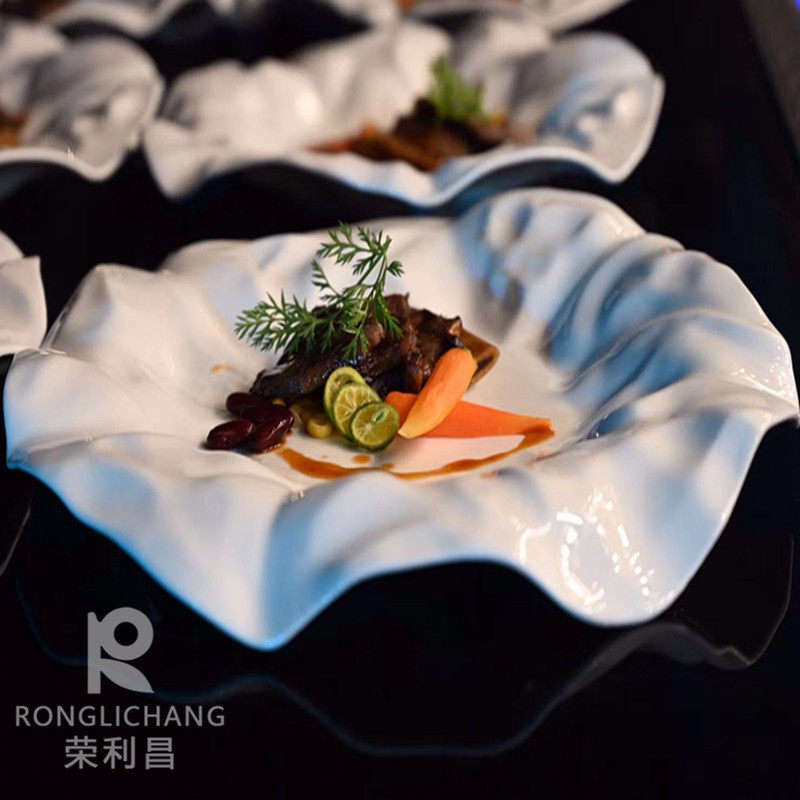 酒店会所瓷器大董意境菜分子料理个性融合菜私房热菜小炒创意餐具