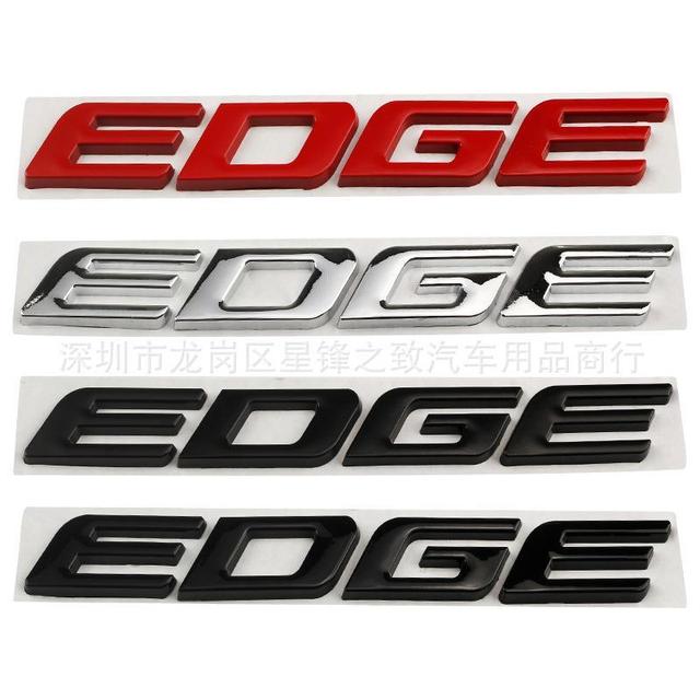新款适用于福特锐界EDGE金属标 后尾标字母装饰车贴 改装车身贴