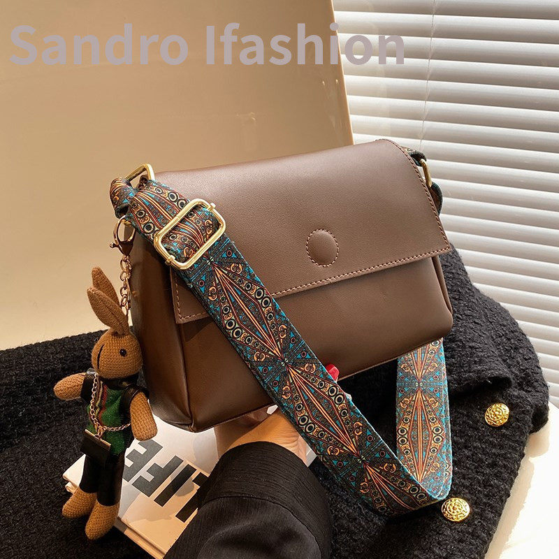 00淘宝新品法国sandro ifashion 复古小包包女2023新款斜挎包单肩小方