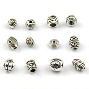 Myatou DIY Jewelry Accessories loose beads Tibetan silver beads beads Tibetan silver bracelets pendants receptacle isolation insulation accessories