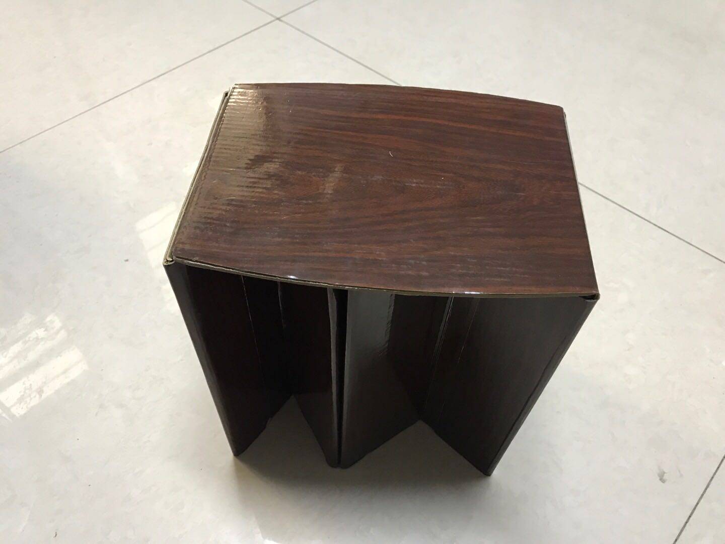 便携式折叠纸凳子新款纸质艺术环保纸凳子六角家具纸凳折叠凳_不打折