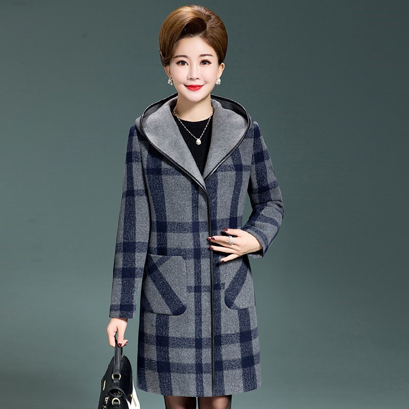 加肥加大码毛呢外套秋冬装女装宽松胖妈妈装中长款呢子大衣200斤在类目 女装/女士精品, 大码女装中 - 来自Buy2taobao.com提供专业的淘宝代购服务