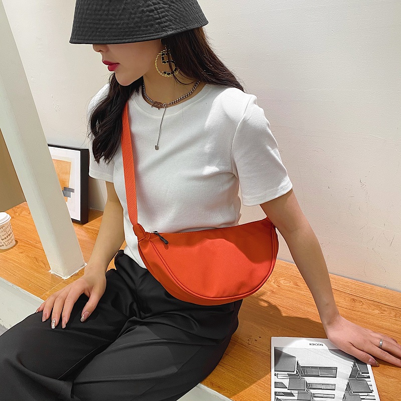 ins可爱小包包2021新款小清新少女帆布胸包单肩斜挎包学生小挎包