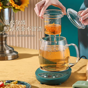 纯玻璃底养生壶全自动多功能家用花茶壶办公室小型电煮茶器煎药壶
