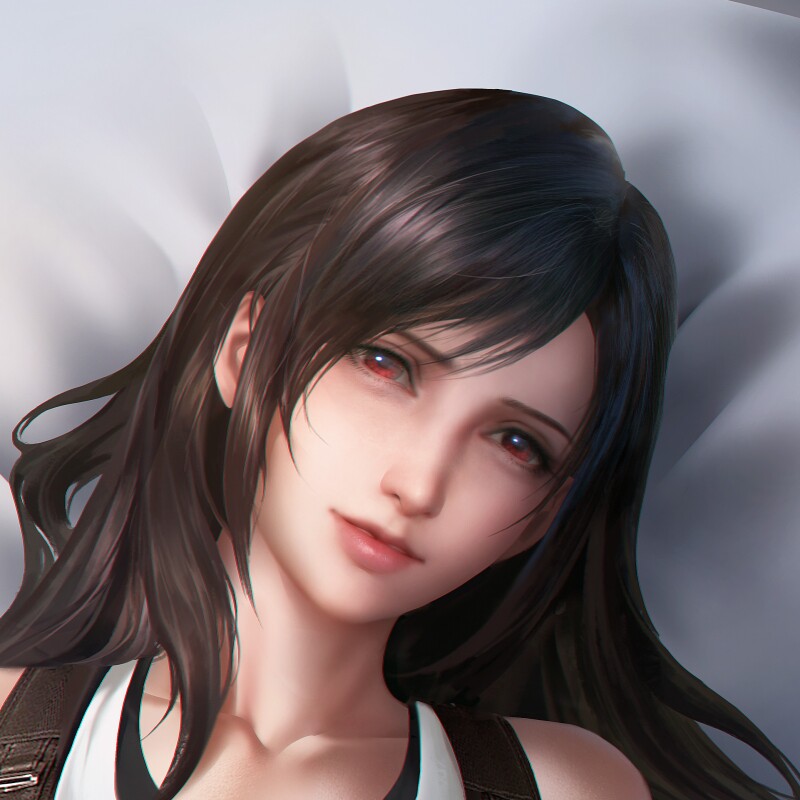 【柠萌社原创】最终幻想7蒂法周边宅男靠枕长条二次元等身抱枕套