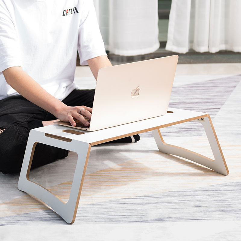 ruichang懒人床上电脑桌便携式折叠桌简易宿舍学生写字学习桌_5折现价