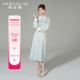 韩语琳法式长袖连衣裙春款女2024新款气质显瘦高级感长裙春季裙子