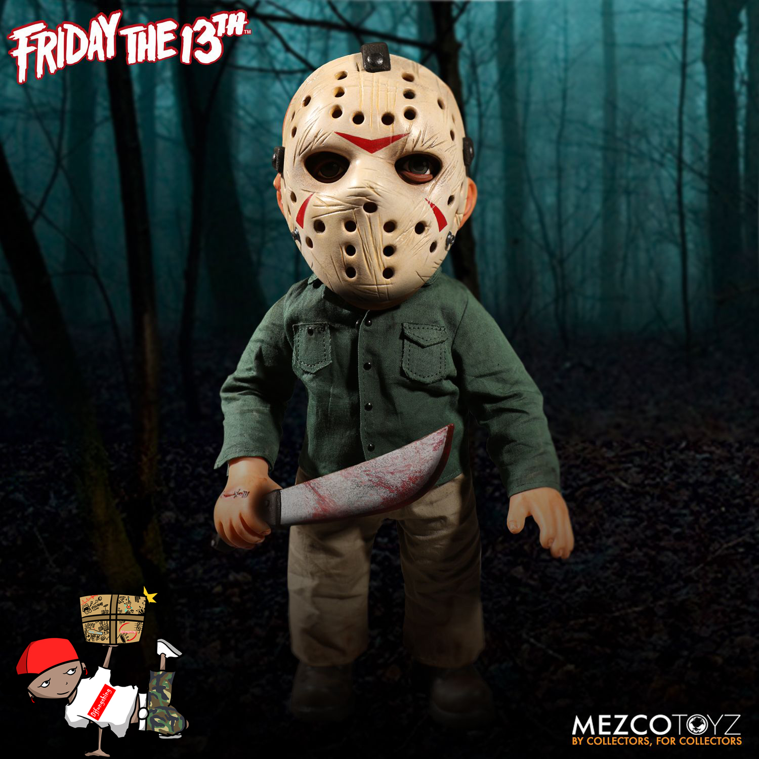 【dj】mezco toyz 15寸 13号星期五 杰森 q版发声 可动人偶 接单