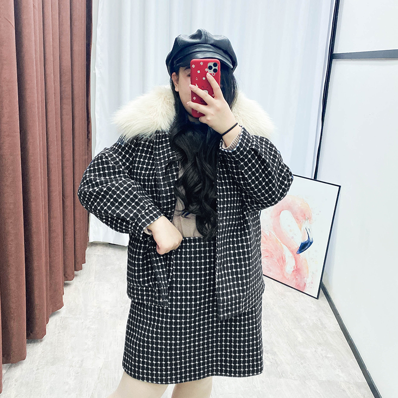  子外套+半身裙韩版时髦两件套