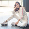 瑜伽服套装女2018秋冬网红潮跑步健身房运动套装棉长袖新款训练服 瑜伽服套装女2018秋冬网红潮跑步健身房运动套装棉长袖新款训练服