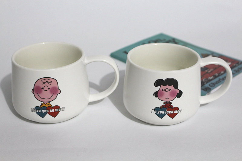 布朗露茜情侣陶瓷瓷杯马克杯