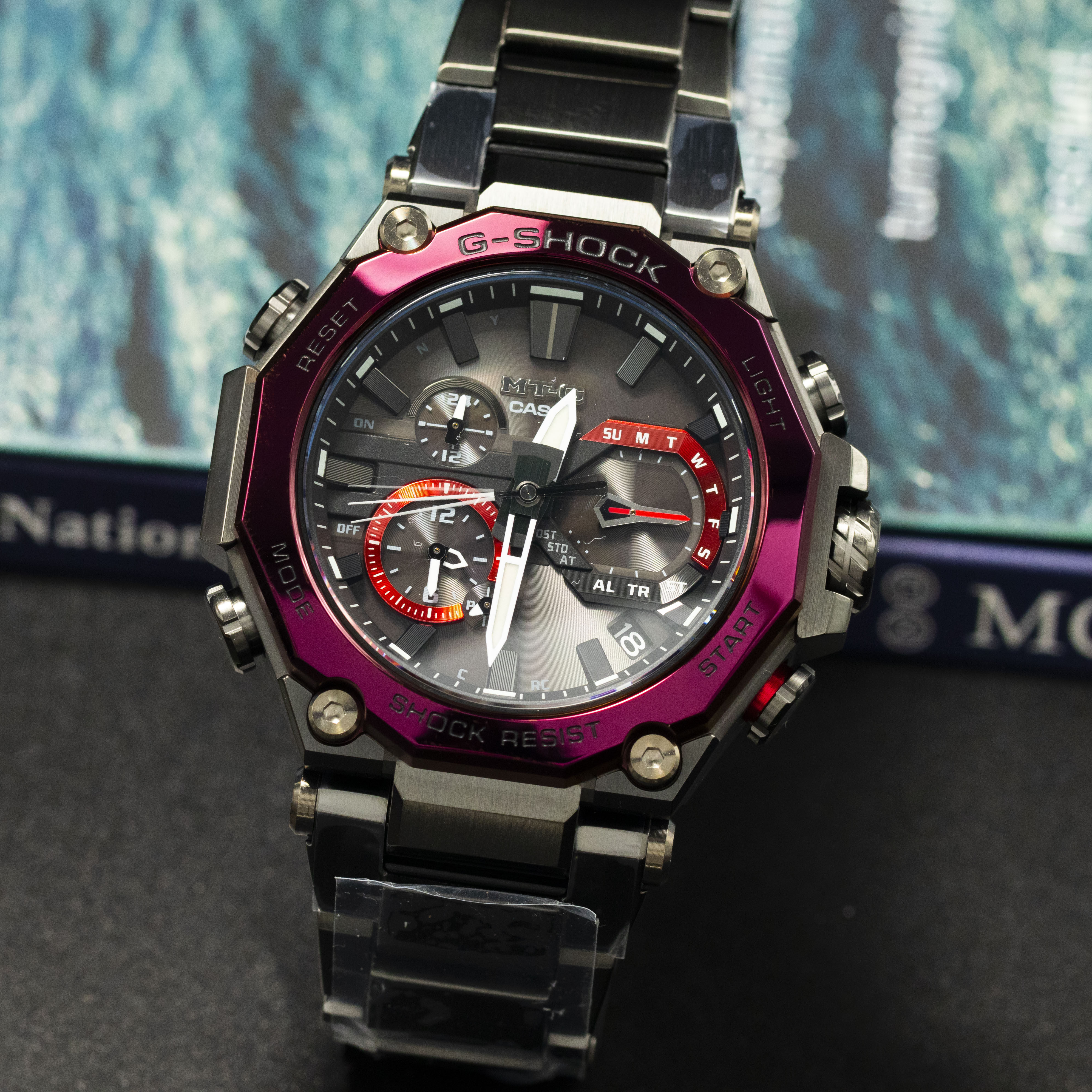 特价光动能手表男电波卡西欧_卡西欧mtg-b2000钢铁之心手表男新品电波