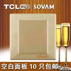 TCL 空白面板 装饰面板 白板 香槟金 拉丝金 家用 开关插座面板