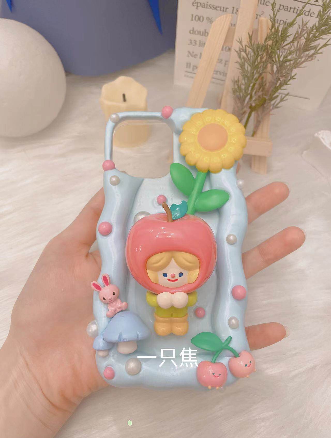 奶油胶手机壳rico秘密花园系列盲盒diy礼物原创可定制