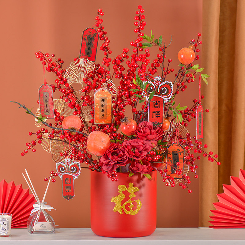 新年摆件乔迁新居礼品福桶高档搬家礼物送礼朋友客厅新房之喜装饰