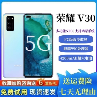 honor/荣耀 荣耀V30 全网通5G手机麒麟990处理器学生拍照游戏鸿蒙