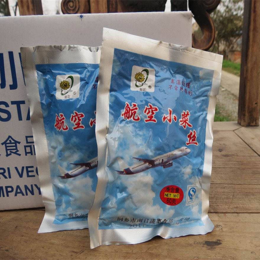 航空菊花榨菜菜丝小菜60g泡菜酱菜咸菜腌制