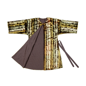 langjin浪金 皮毛织锦提花两面穿大衣外套大氅意大利料限量男女款