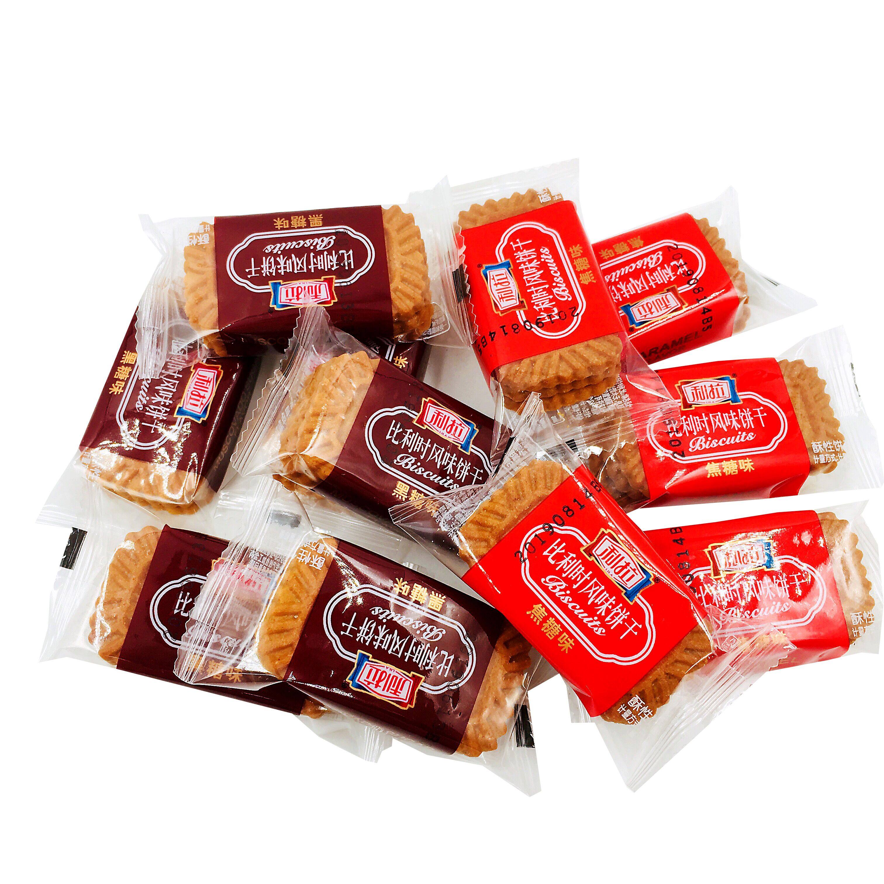 约28包利拉焦糖味 新品 上海老牌子一斤装 黑糖味比利时风味饼干