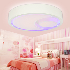 现代简约圆形儿童卧室书房LED单双色变光男孩女孩房间异形吸顶灯