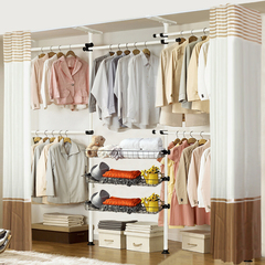 韩式简易衣柜活动钢架折叠收纳布衣橱布衣柜双人大号多功能挂衣柜
