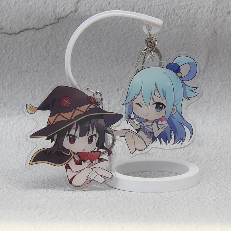 为美好的世界献上祝福动漫周边挂饰惠惠阿克娅亚克力钥匙扣挂件
