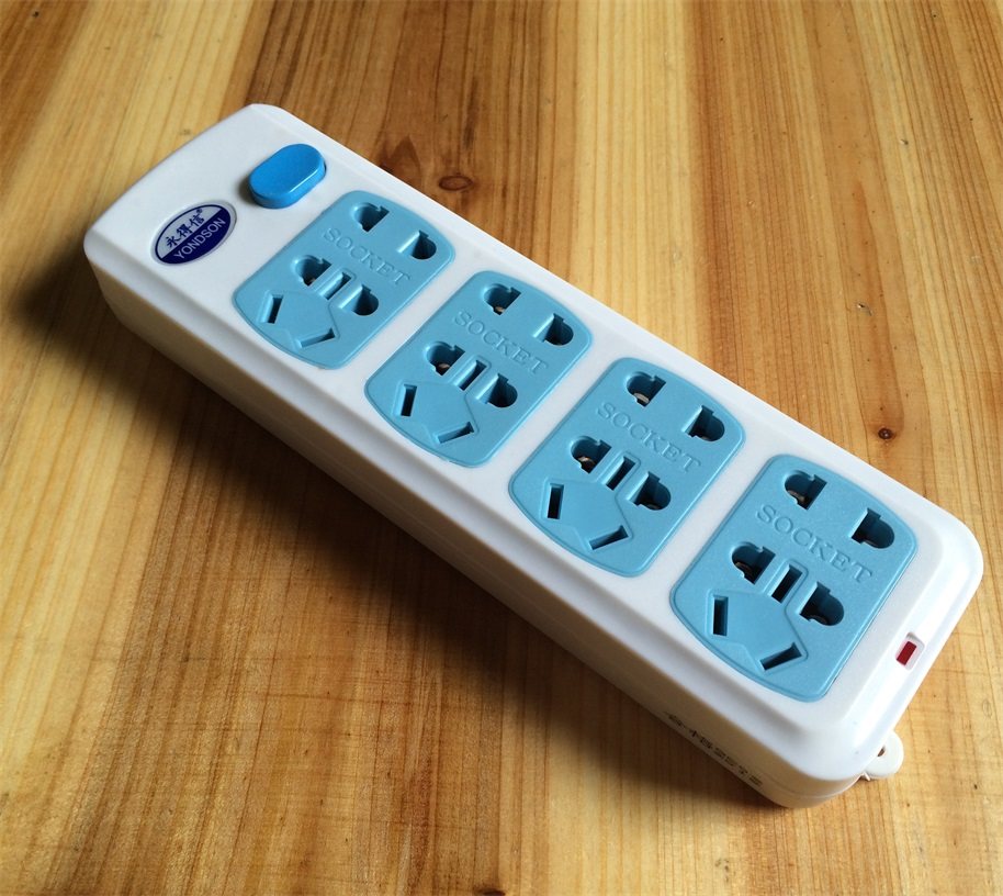 永得信无线插座无线排插不带线插排无电源线自接线插板插板拖线板