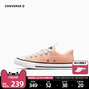 CONVERSE匡威儿童鞋女童2024夏季新小童一脚蹬低帮帆布鞋A07352C