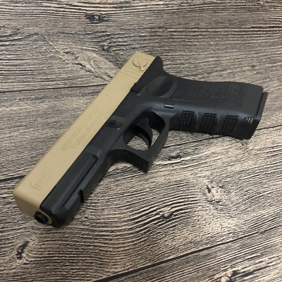 坚锋格洛克g18上供弹手拉水弹枪手动单发水晶弹男孩吃鸡玩具手抢