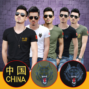 中国特种兵t恤男女军迷服装刺绣战狼战术短袖硬汉军旅风衣服定制