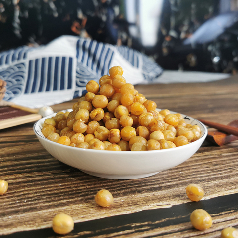 【超划算28包】香酥黄金豆蒜香味油炸豌豆零食烤牛肉味整箱小包装