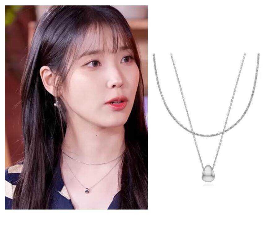 iu李知恩知恩同款韩国代购engbrox正品简约百搭项链