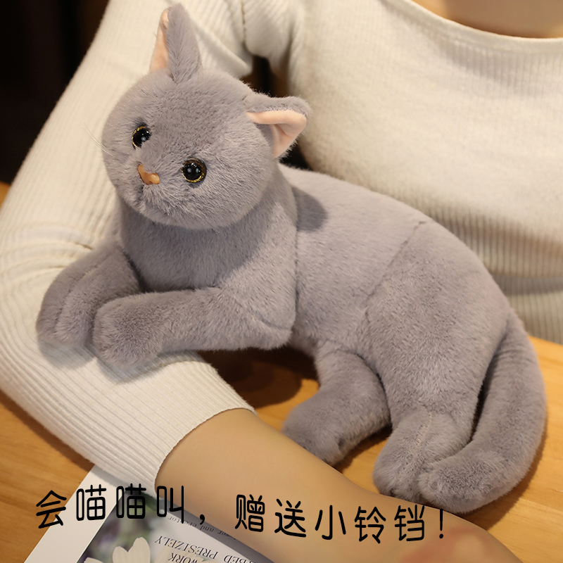 小猫抱枕猫咪玩偶布娃娃可爱仿真猫公