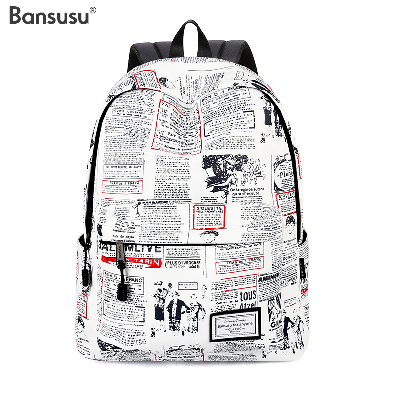 Bansusu.欧美双肩包女夏旅行