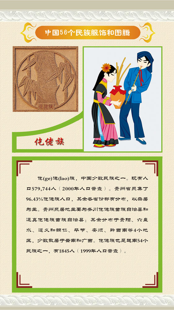 海报印制展板写真中国56个少数民族服饰图腾简介写真