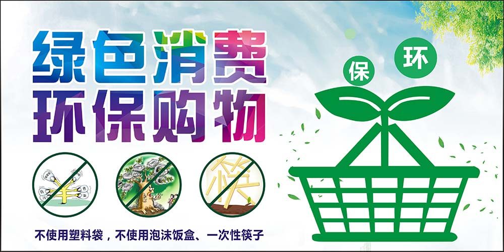 m768禁用一次性不可降解塑料制品禁塑宣传贴画1934写真