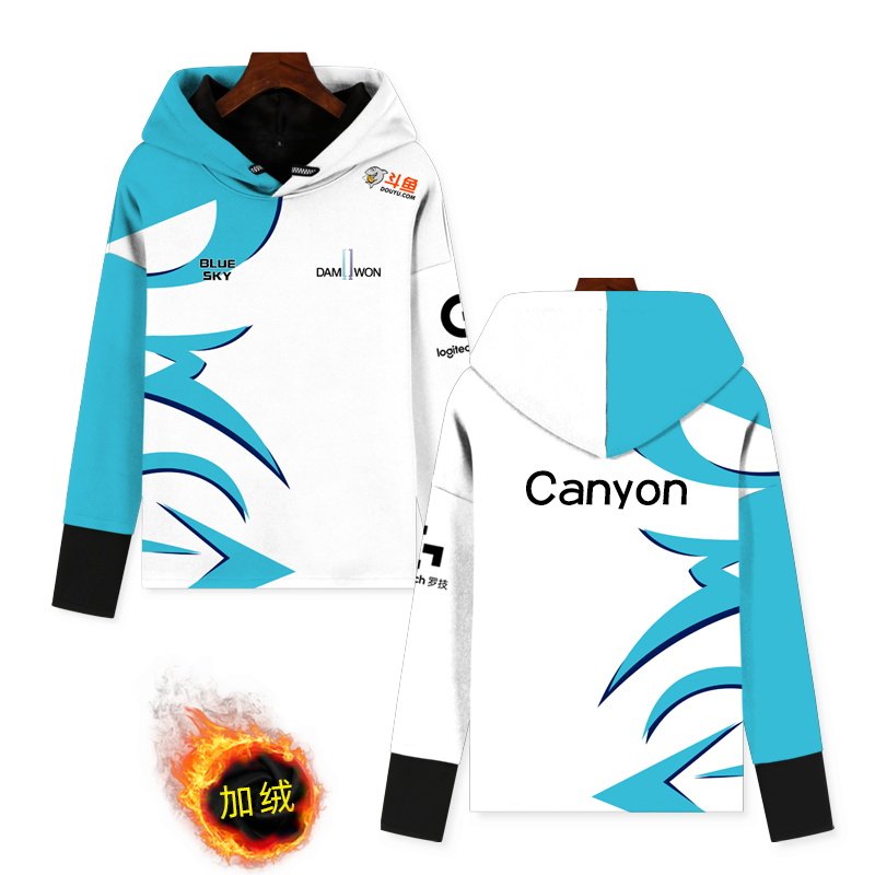 dwg战队队服卫衣s10总决赛周边连帽lck出征比赛服加绒休闲上衣服