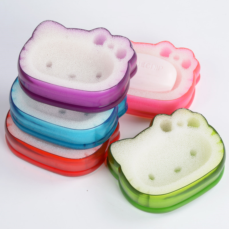 有氧肥皂盒浴室海绵沥水皂盒创意可爱卡通hello Kitty香皂盒在类目 家庭/个人清洁工具, 卫浴用具/卫浴配件, 皂盒中 - 来自Buy2taobao.com提供专业的淘宝代购服务