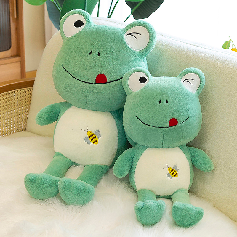 青蛙玩偶可爱自愈系布偶娃娃男生毛绒玩具生日礼物送孩子睡觉公仔