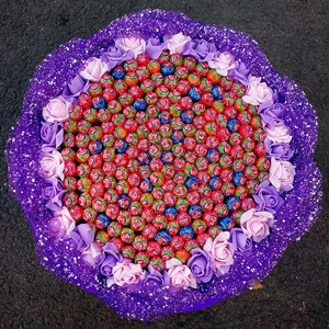 玫瑰花糖果棒棒糖图片