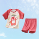 女童睡衣夏季款短袖纯棉薄款儿童女孩洋气草莓熊中大童家居服套装