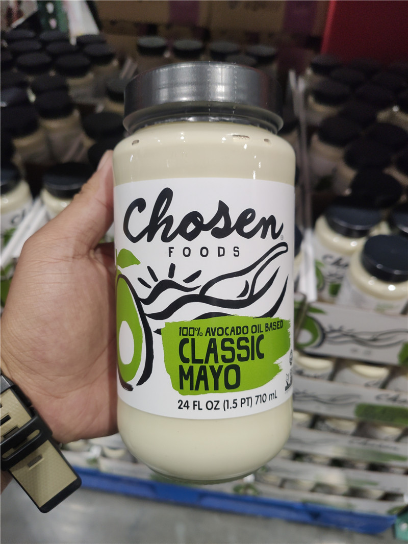 上海costco开市客代购chosen foods生酮mayo牛油果油蛋黄酱747g