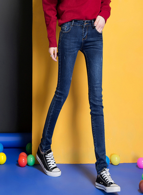 小脚牛仔裤女土长裤2019秋冬季新款牛子裤百搭铅笔小腿小裤脚裤子